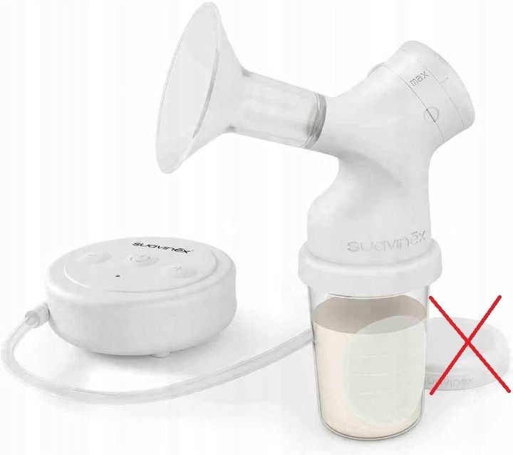 Elektryczny laktator Suavinex + 3 woreczki na mleko 180 ml