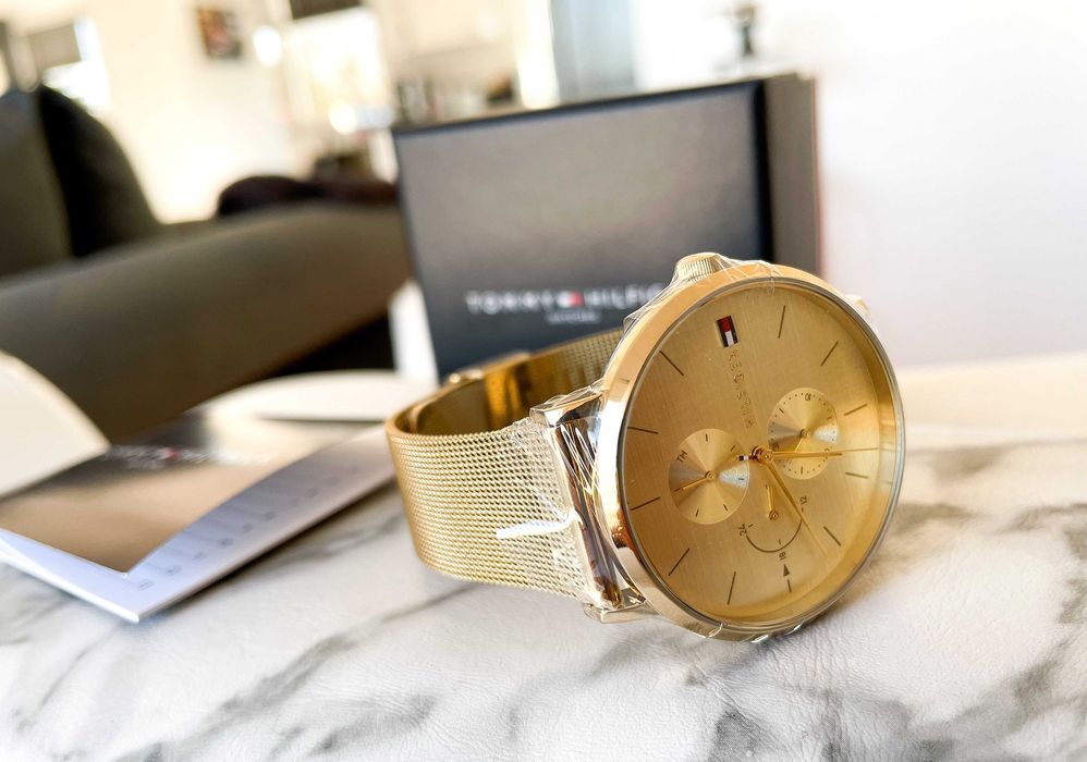 Nowy Zegarek damski Tommy Hilfiger w kolorze złotym