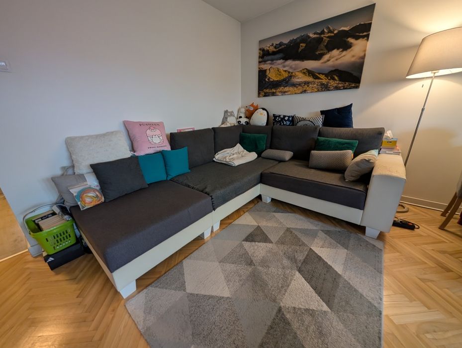 Narożnik Agata Meble 185cm 228cm 94cm sofa kanapa narożna lewostronny