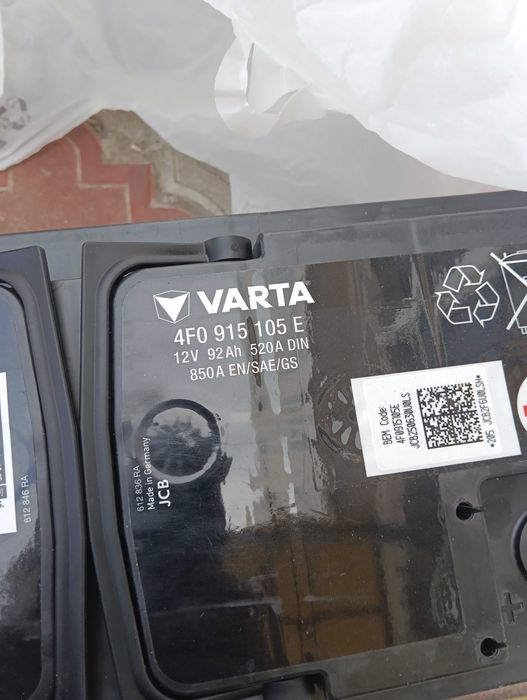 Аккумулятор Varta AGM 92 Ah