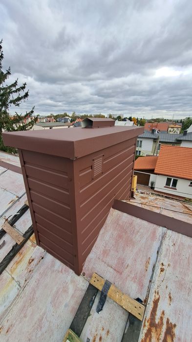 Podbitki dachowe -Okuwanie kominów USŁUGI DEKARSKIE