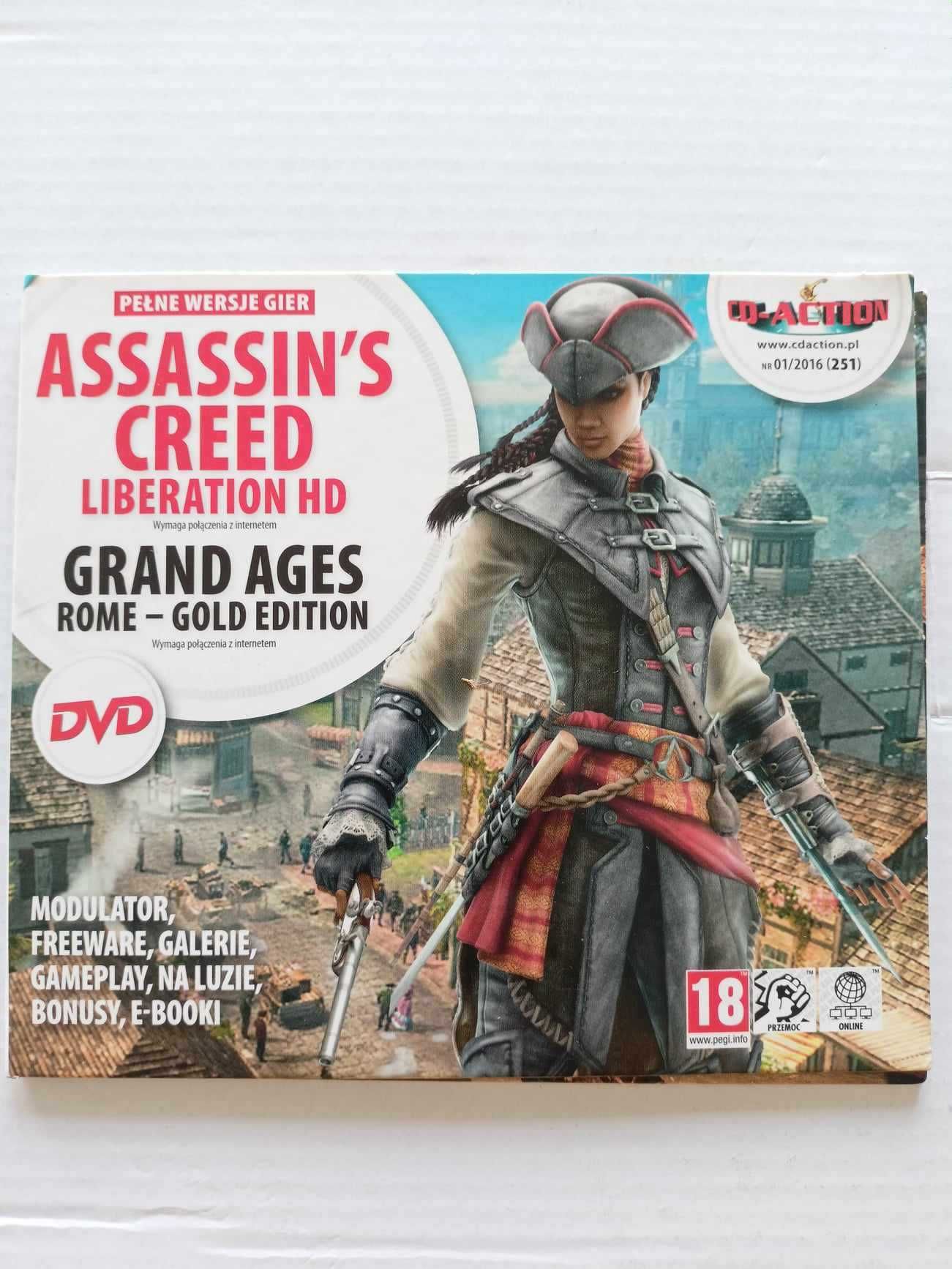 Assassins Creed Liberation HD + Grand Ages Rome - tanio!