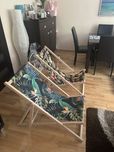 Leżak plażowy ogrodowy drewniany-nowy -2 sztuki