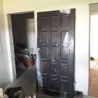 drzwi drewniane zewnętrzne + futryna