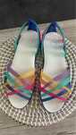 Crocs sandały Huarache Flat Multi/Cerulean Blue W8 38/39