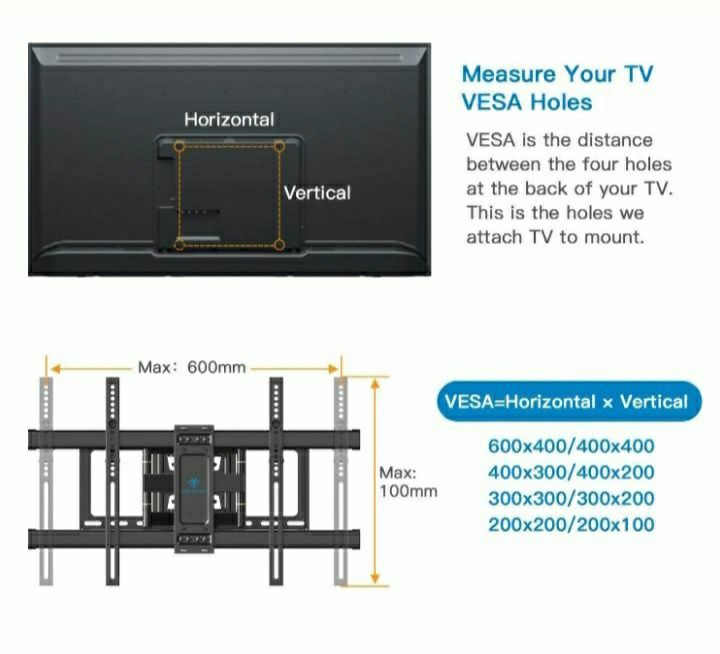 Uchwyt stojak do montażu telewizora PERLEGEAR 37-70" gratis HDMI