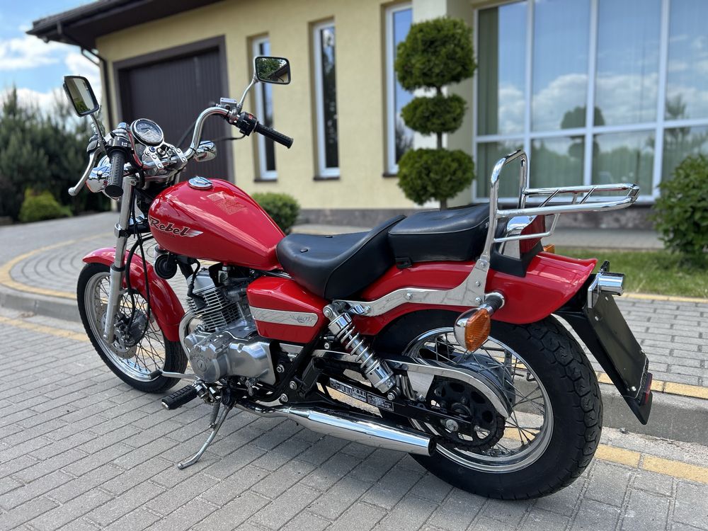 Honda Rebel 125 /Kat B/ Zadbany/ Bezwypadkowy/ RATY virago Intruder