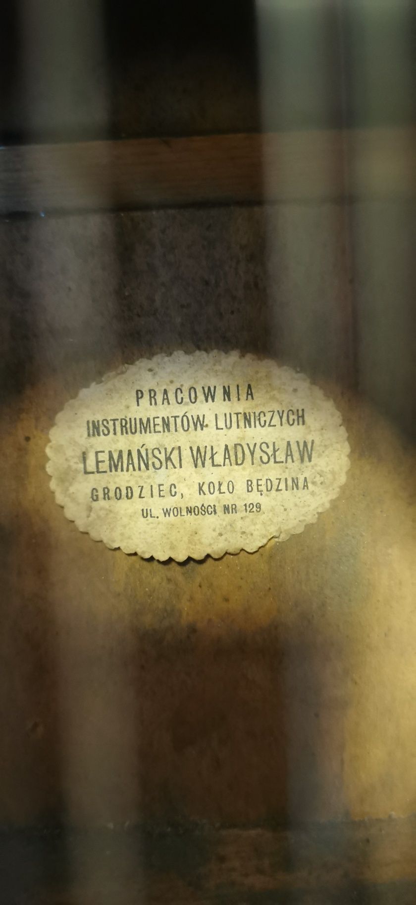 Gitara akustyczna 12 strunowa Władysław Lemański lutnicza z pokrowcem