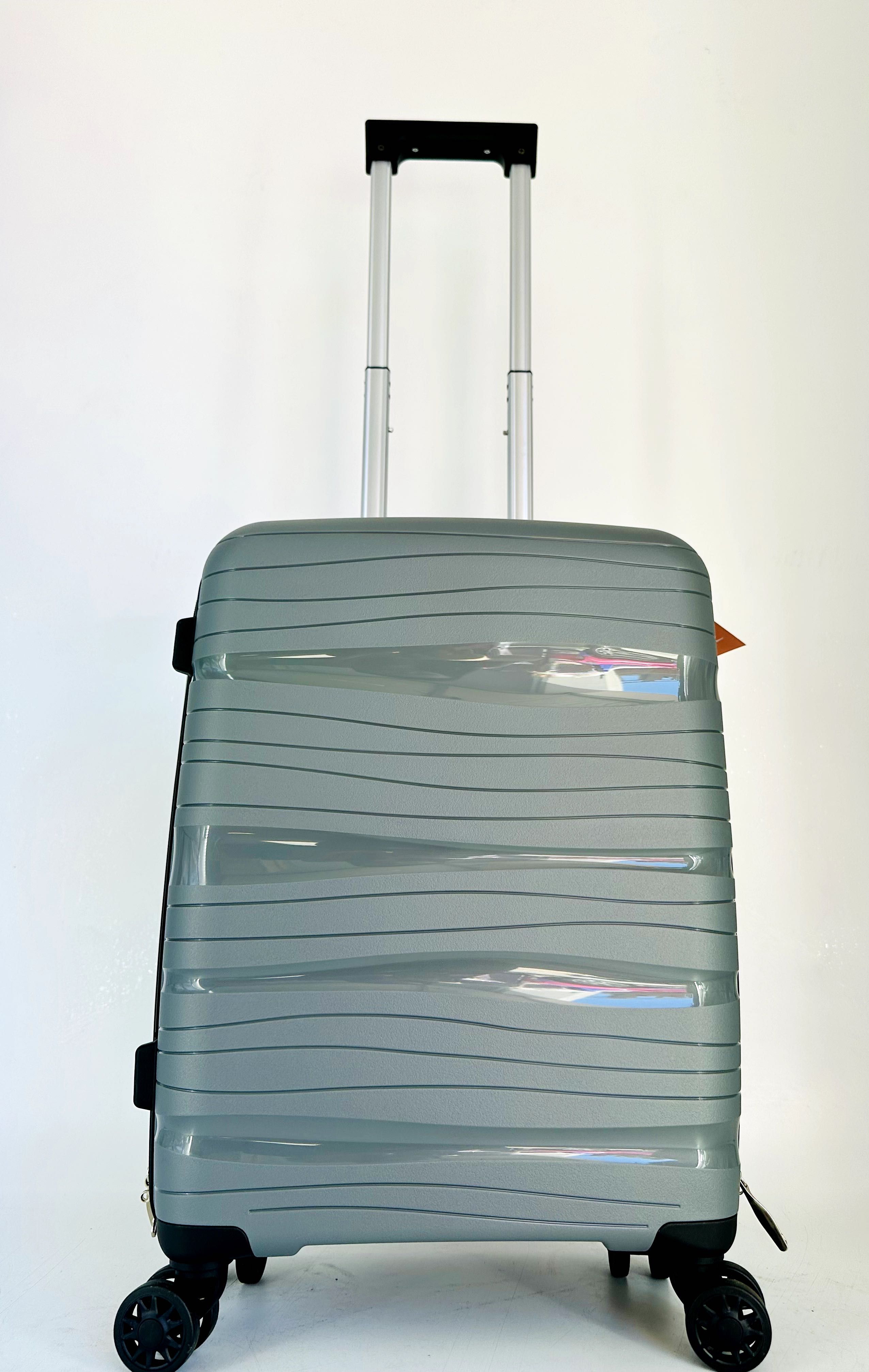 Nowa elastyczna walizka 55 cm ryanair wizzair szara