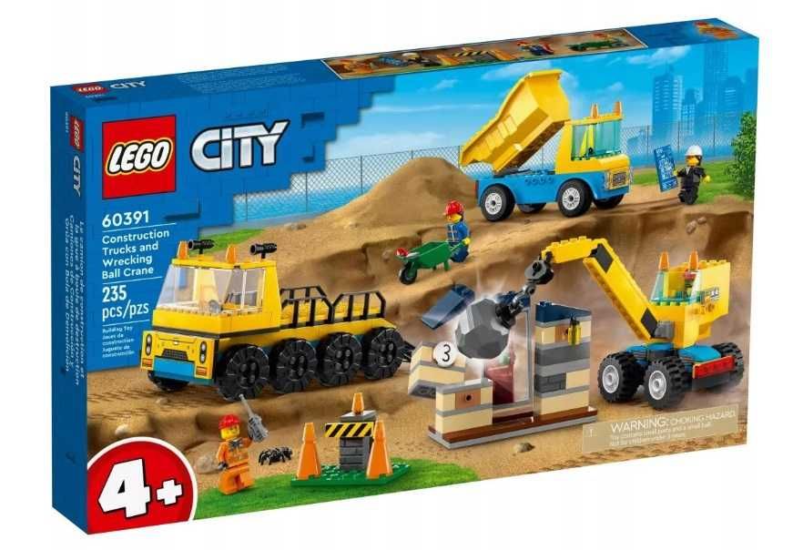 LEGO City 60391 Ciężarówki i dźwig z kulą