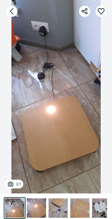 Oferta od 22.10 do 28.10. Deska jako podstawka pod kwiata z  oswietlem