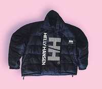 Kurtka helly Hansen puchowa czarna hh puffer Black jacket vintage 90s