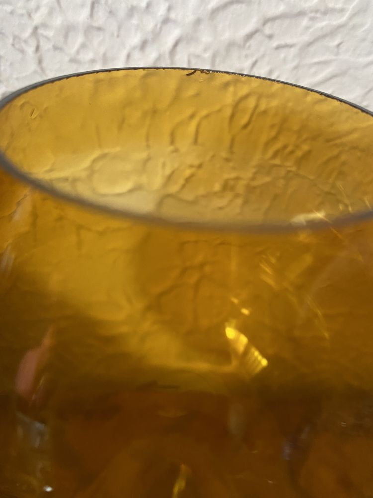 Kielich kieliszek miodowe szkło pucharek wazon
