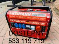 Nowy agregat prądotwórczy trójfazowy Freimann 6,5kW s8500  230v 380v