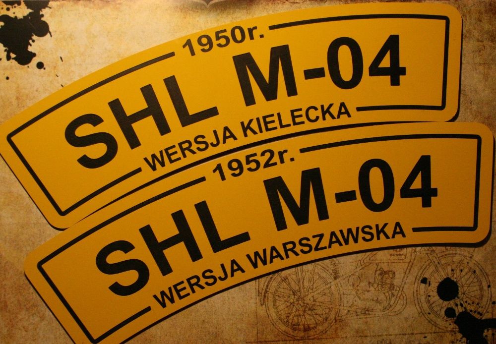 TABLICA rejestracyjna grawerowana JUNAK WSK WFM SHL SHL DKW IŻ NSU