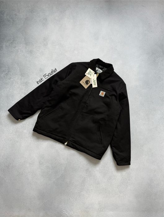 Куртка Carhartt WIP Detroit Black Кархарт Детроит Бобмер Оверсайз