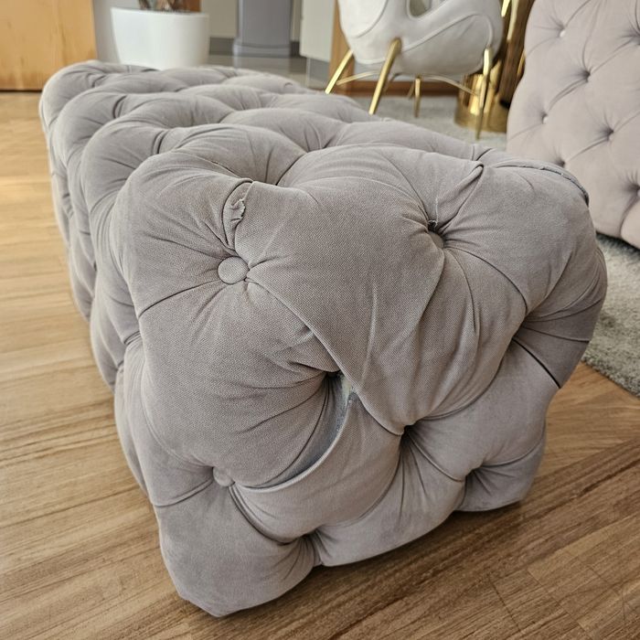 Sofa + banco capitone