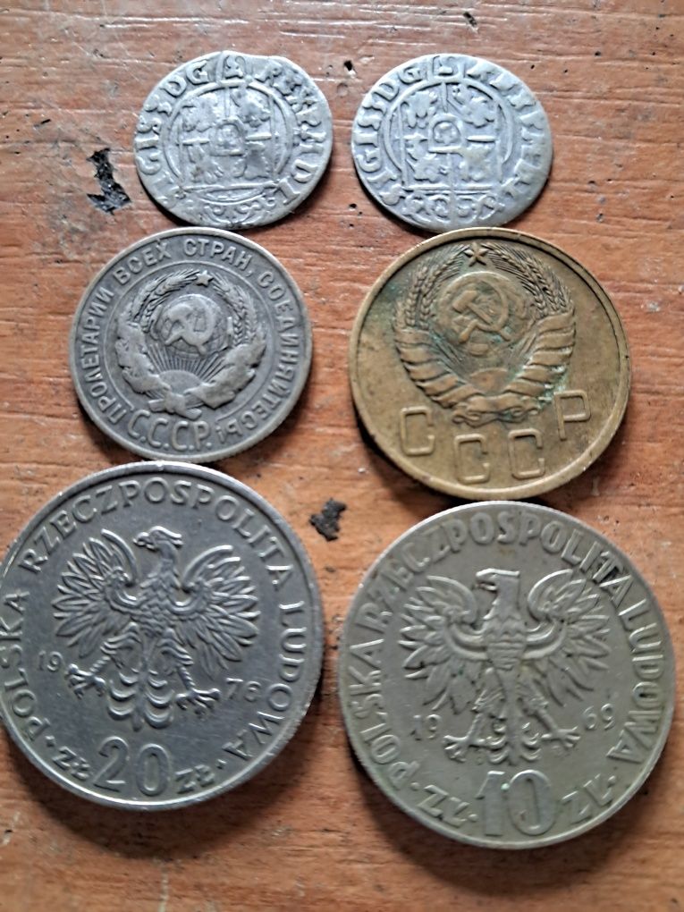 Монети сердньовіччя,ссср,польша.