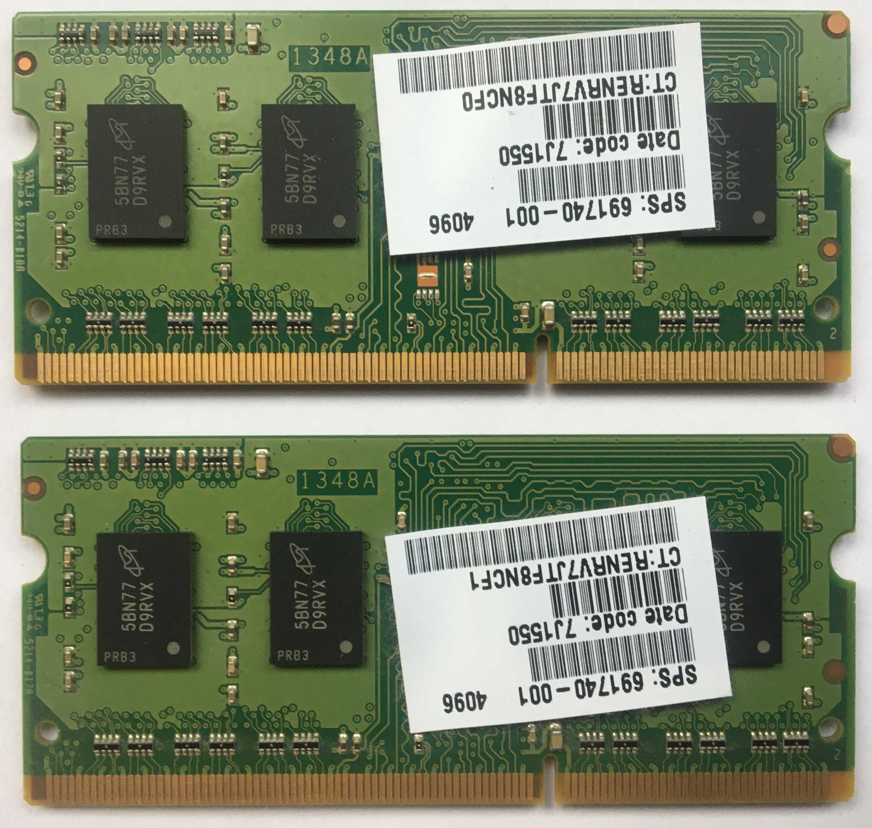 SO-DIMM DDR3L 2х4 GB 1600MHz 1.35V (Micron 8KTF51264HZ-1G6N1)