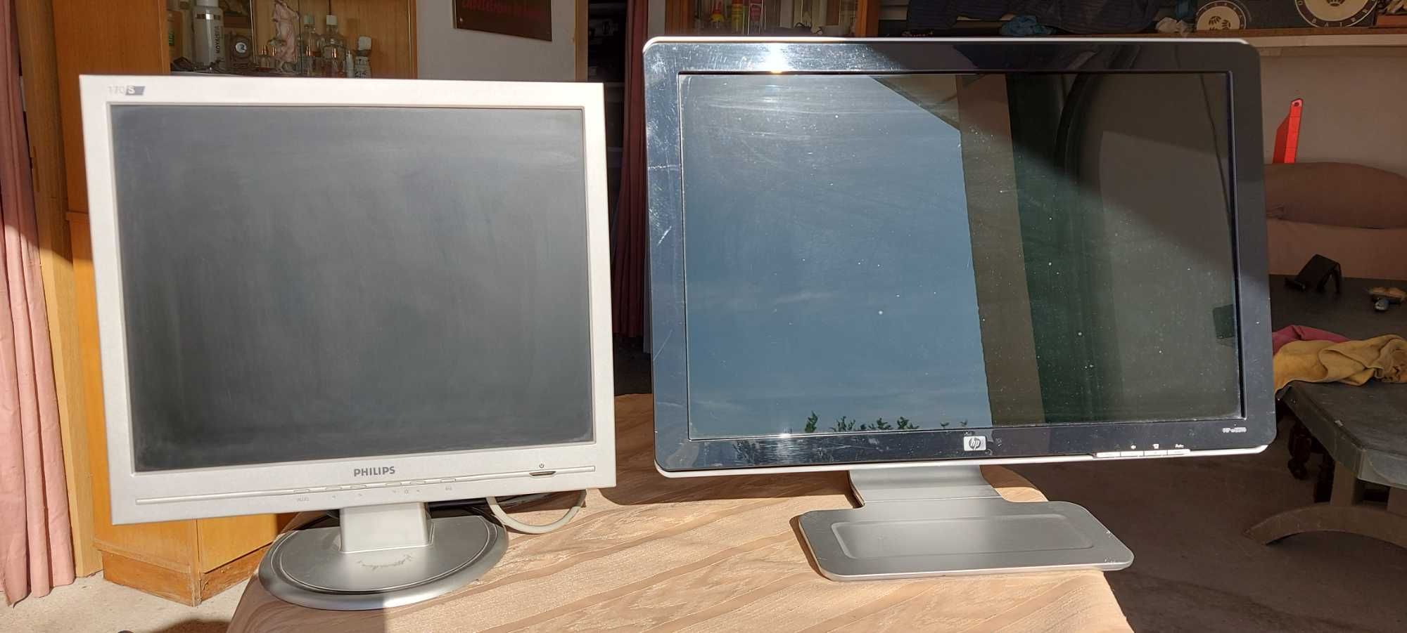 Computadores de secretária, monitores e impressoras