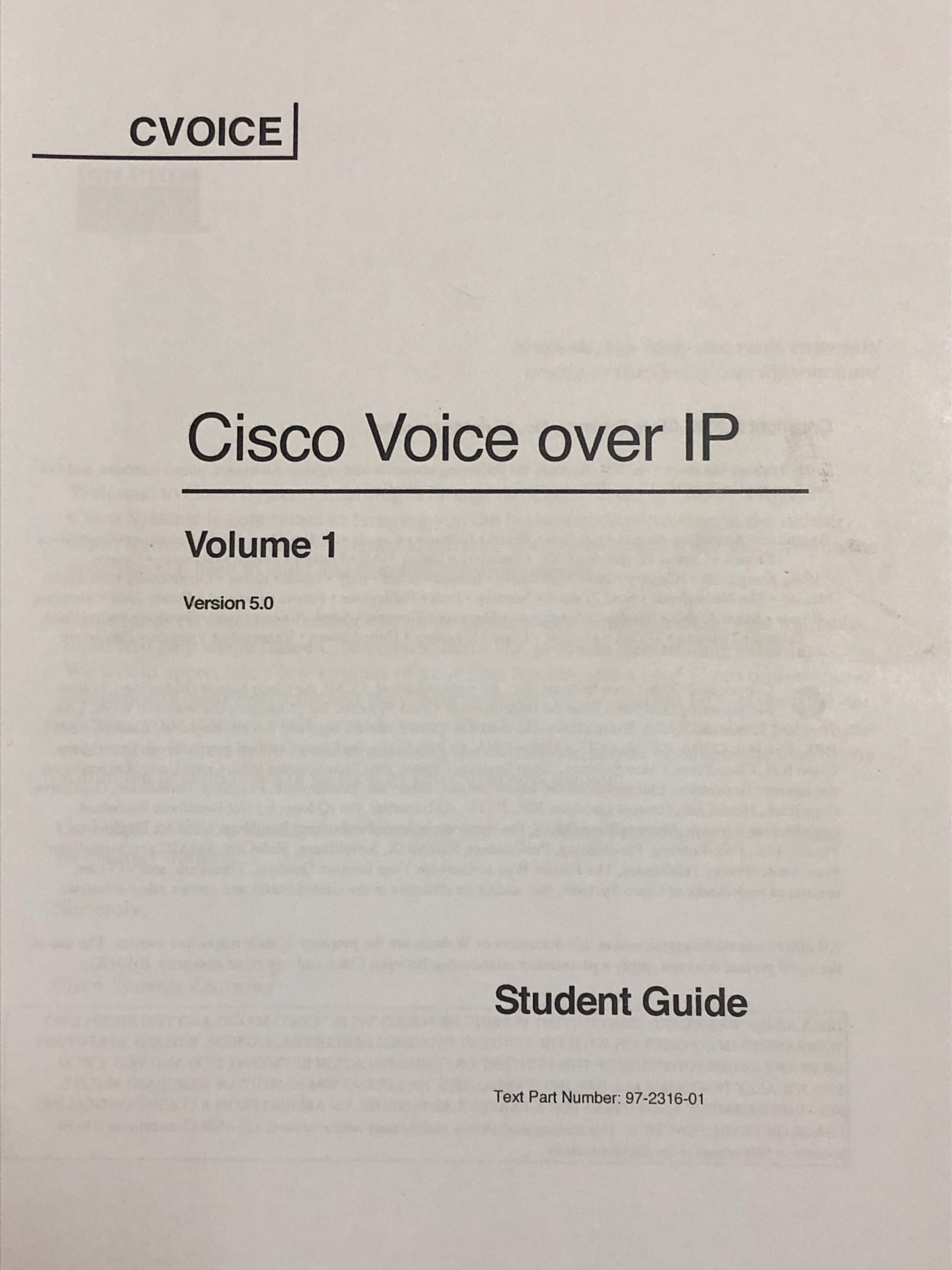 материалы учебного курса Cisco Voice over IP ,   3 тома