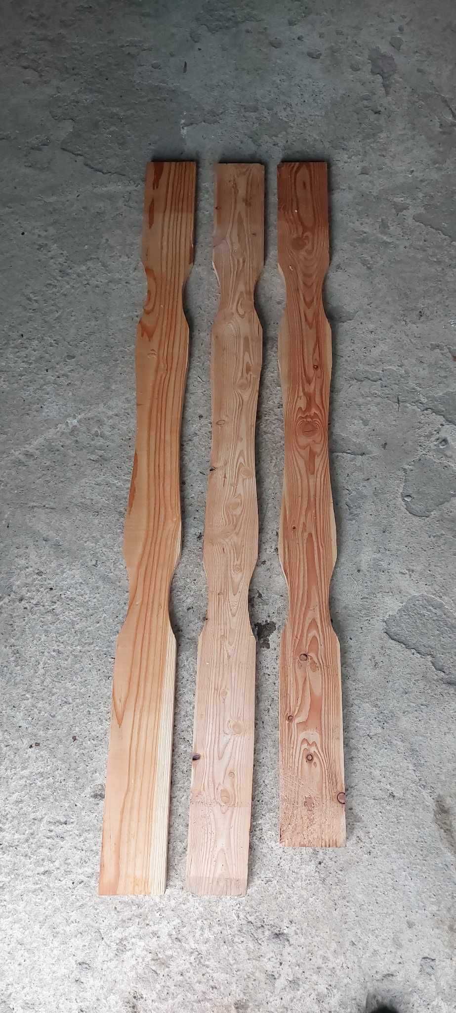 Sztachety drewniane modrzewiowe SUCHE 110cm