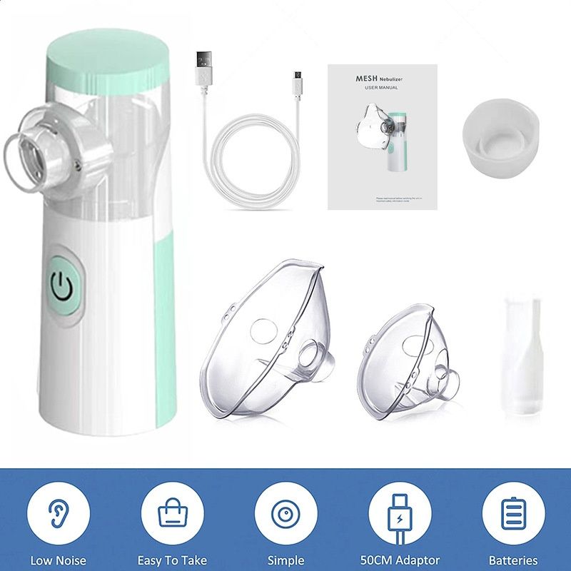 Inhalator siateczkowy przenośny nebulizator bezprzewodowy medyczny