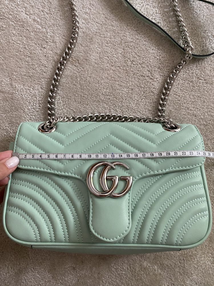 Mala Gucci verde agua