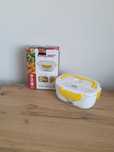 Lunch Box z funkcją podgrzewania Beper 40 W biało-żółty.