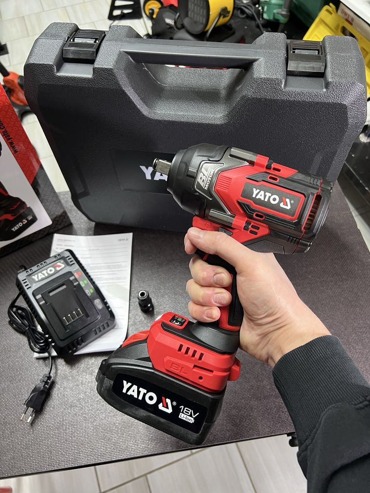 Ударный бесщеточный гайковерт YATO YT-828071 На 1200 Нм