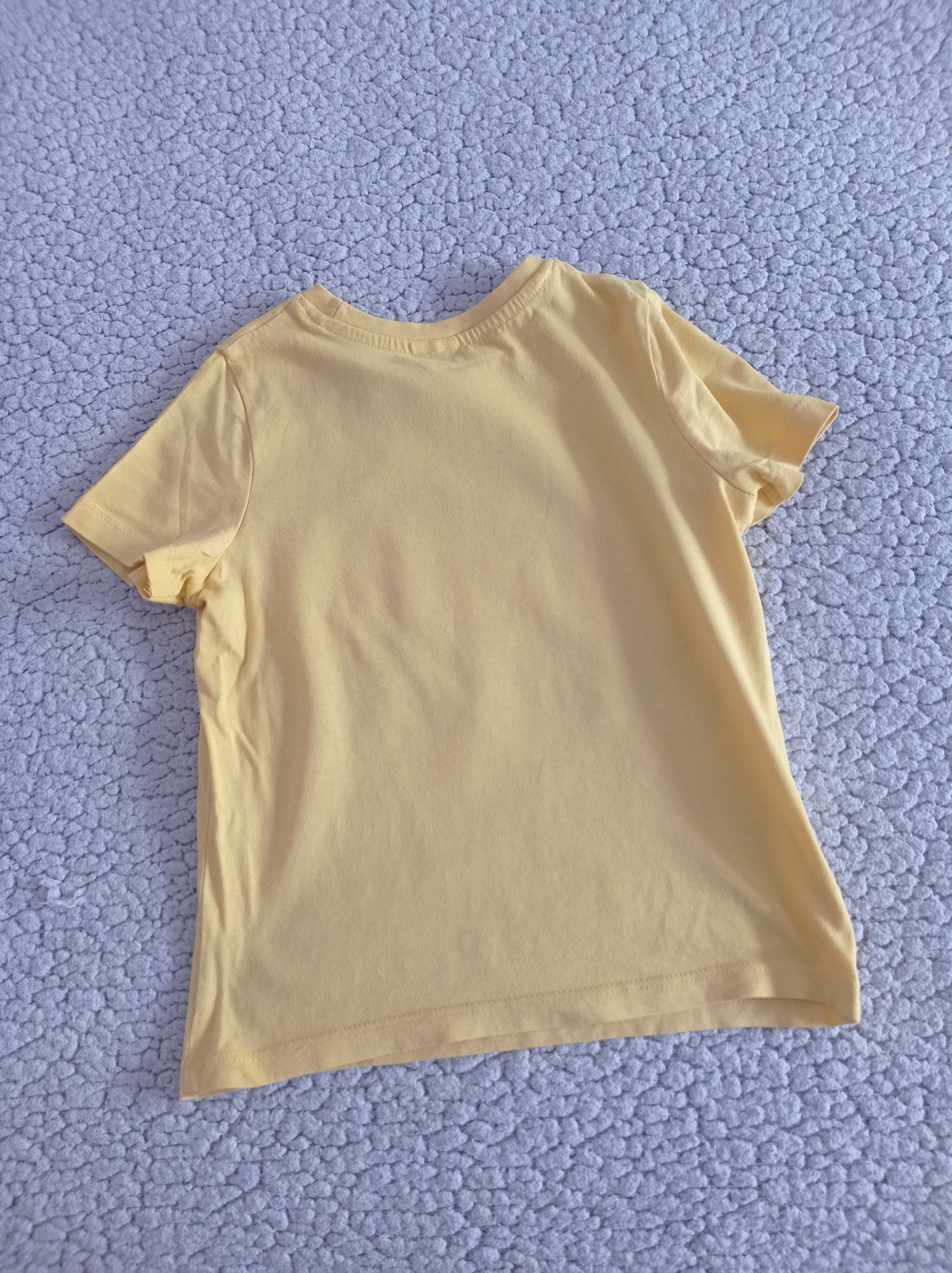 t-shirt żółty ze smokiem 104