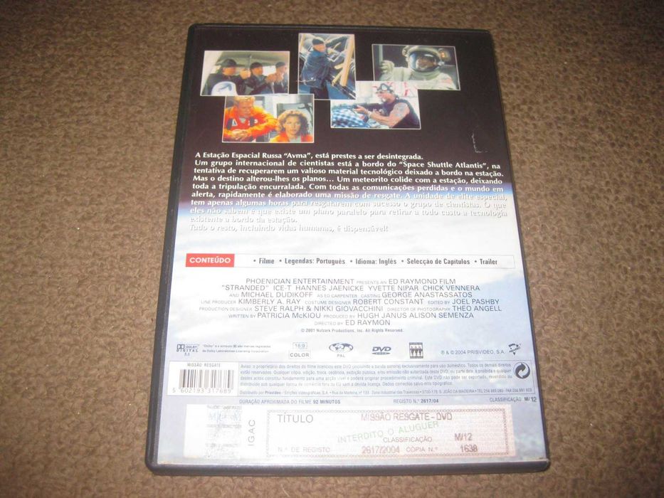 DVD "Missão: Resgate" com Michael Dudikoff/Raro!