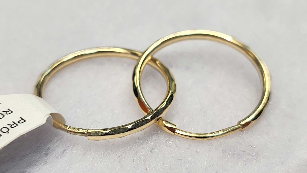 PIĘKNE ZŁOTE KOLCZYKI 585 1,11G Nowe! Best Mobile Lombard Nr.1434