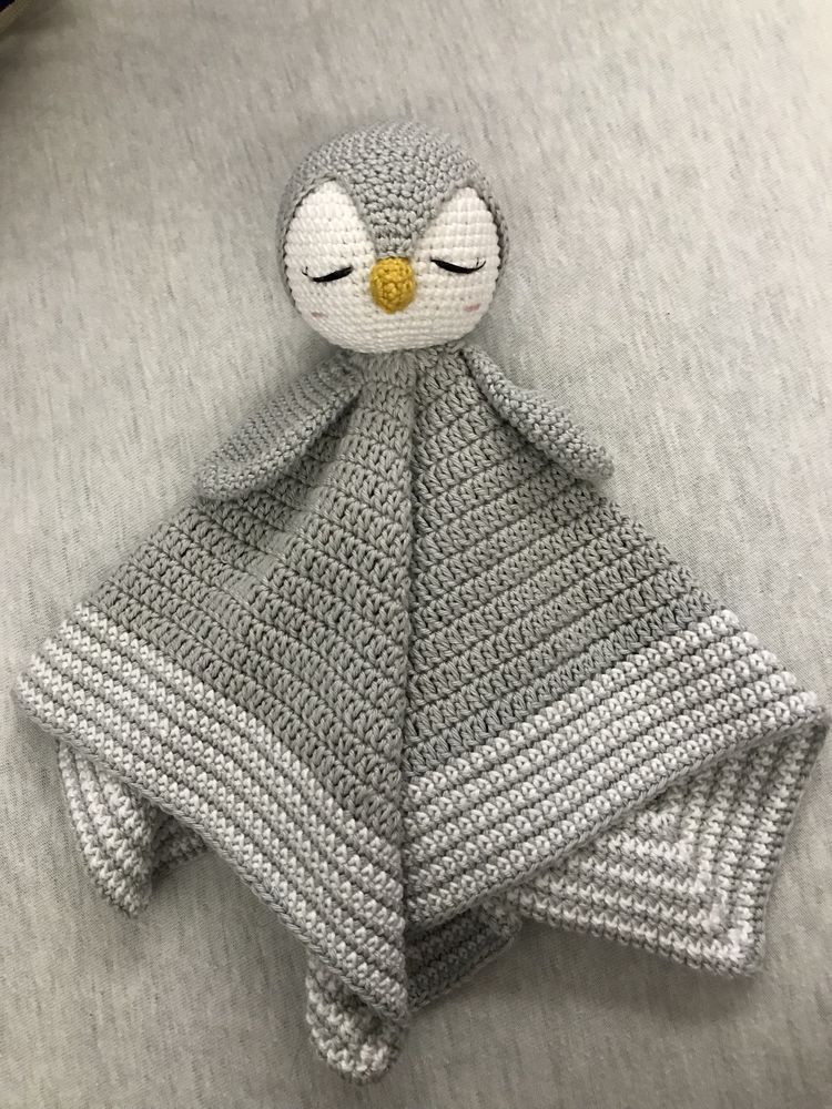 Naninha de bebé unicórnio crochet / amigurumi