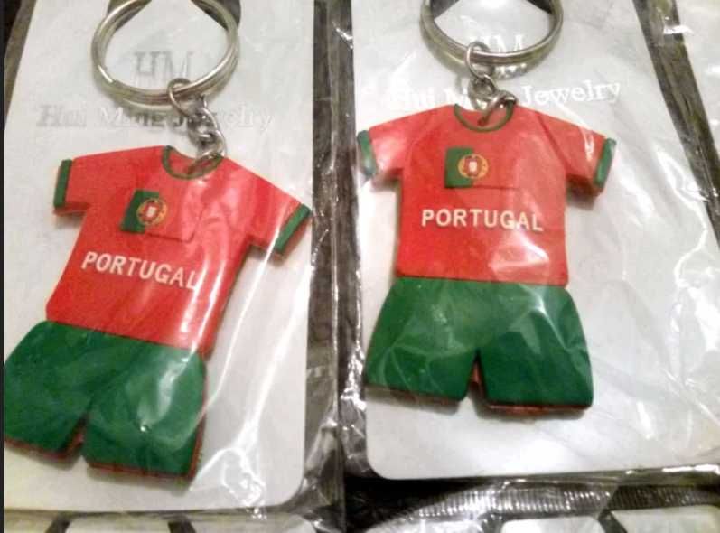 Lote 10x Porta-chaves da Seleção Nacional - Portugal