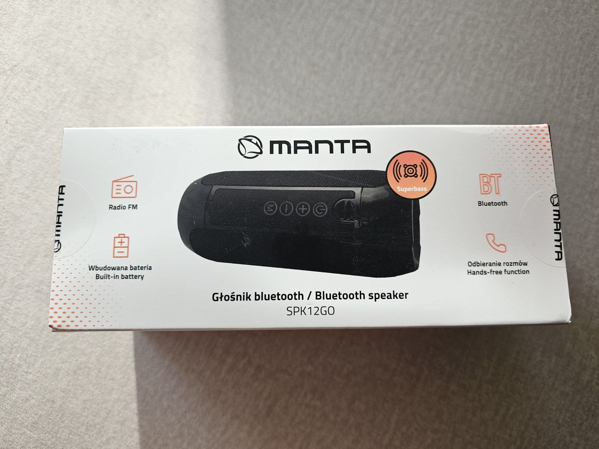 Głośnik przenośny bluetooth Manta SPK12GO