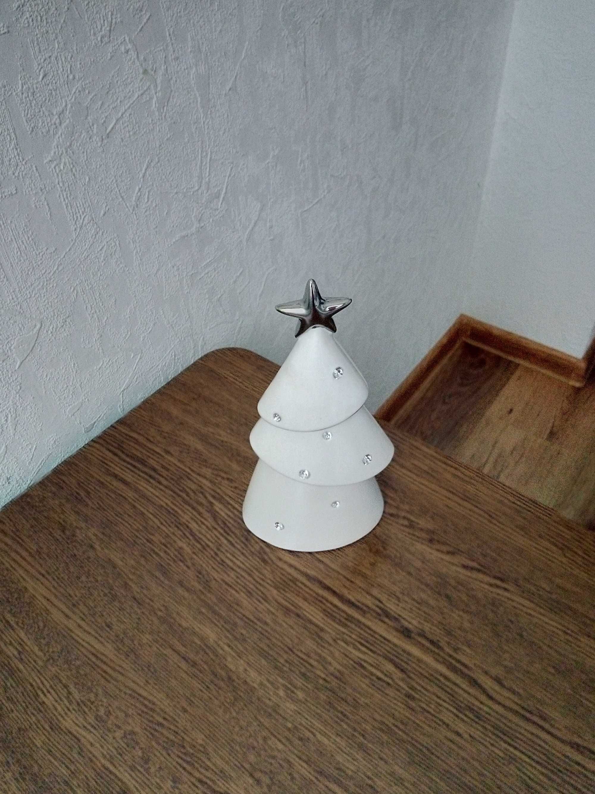 dekoracja świąteczna ceramiczna choinka 20cm/ home end you/