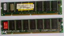 2 Memorias sdram de 128 m  pc 133