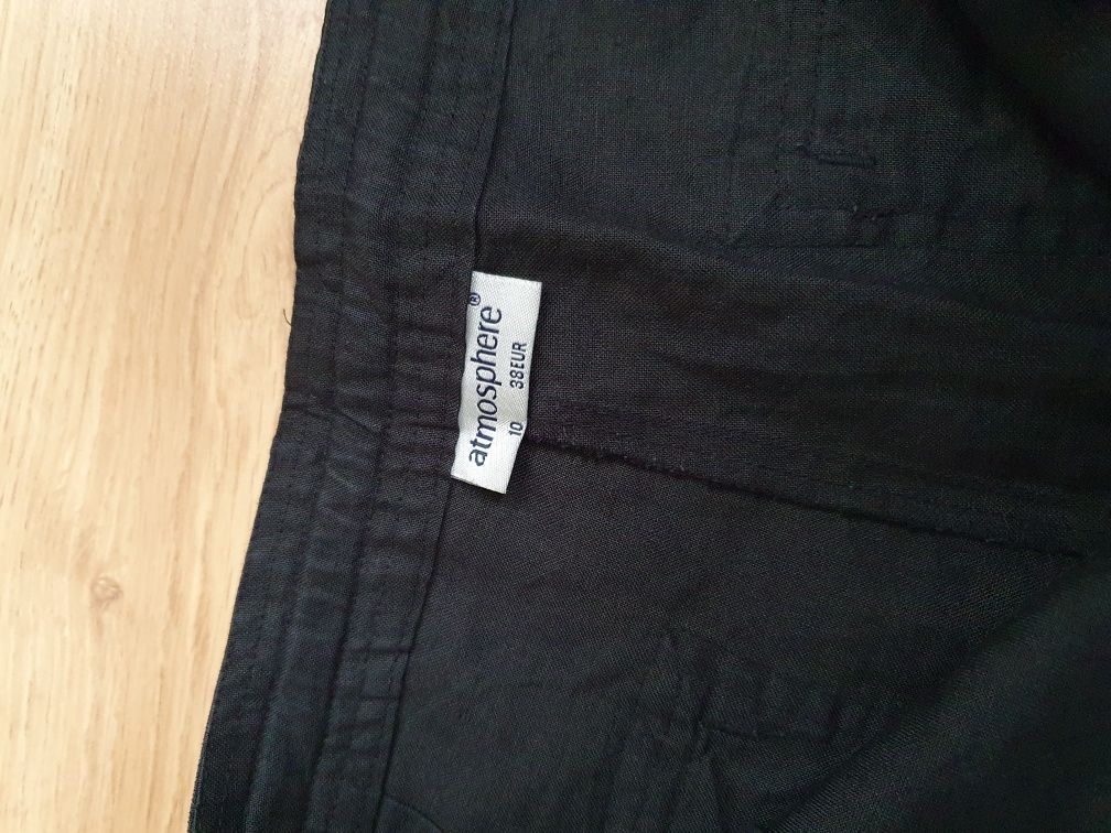 Spodnie czarne 100% ramia (38-40/M-L)