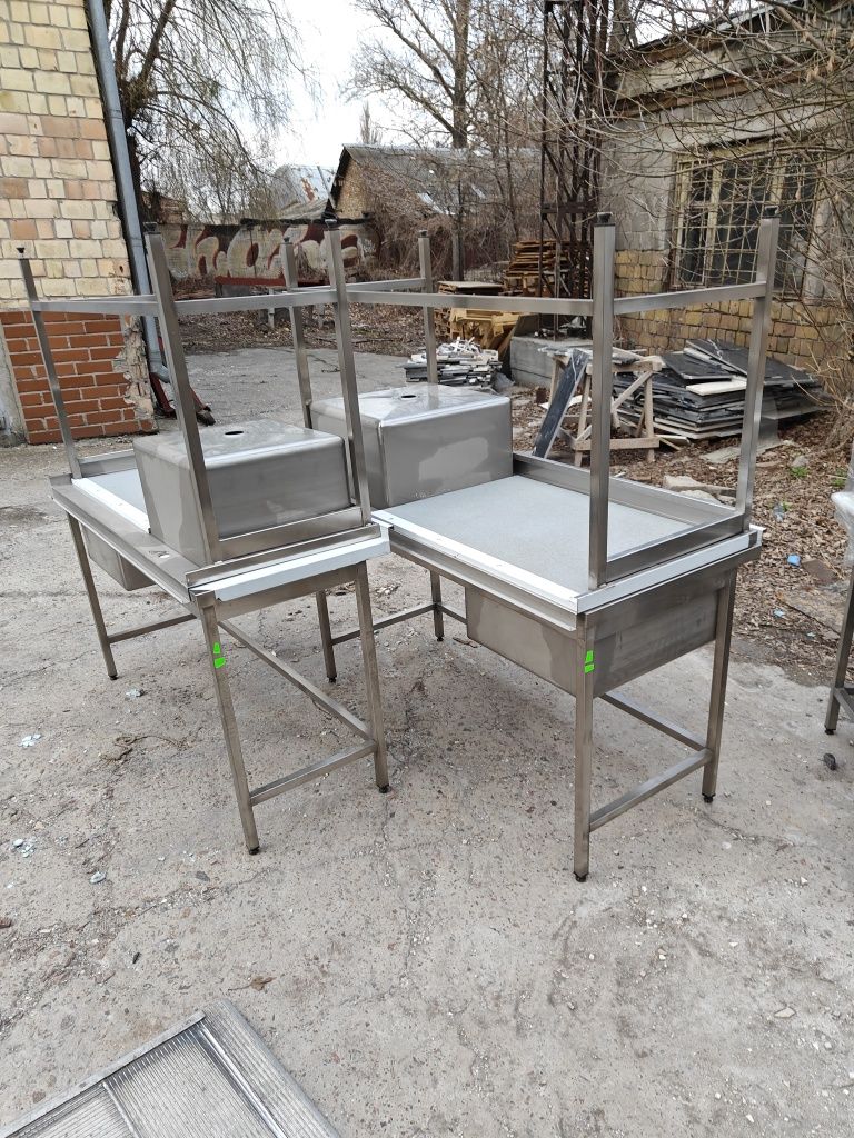 Столы мойки полки стеллажи тумбы бу и новые