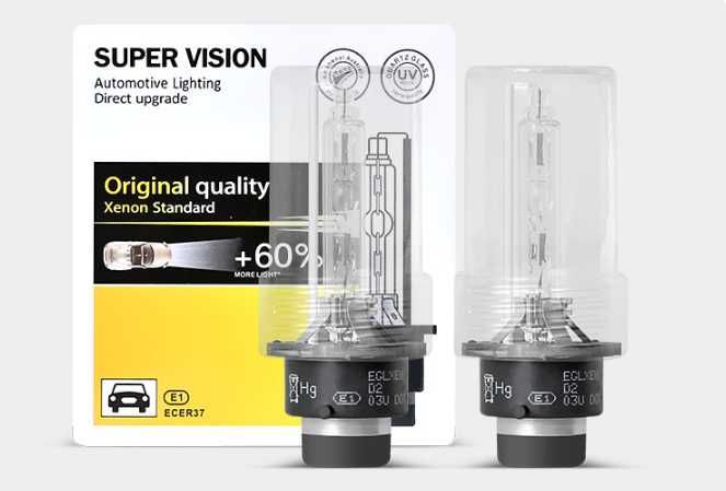Лампы ксенон D1S,D2S,D3S,D4S Super Vision +60% 4300K 5000K LED CANBUS