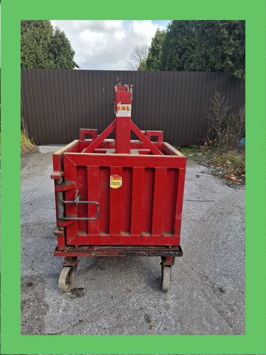 Belownica prasa kompaktor do foli kartonu makulatury śmieci odpadów