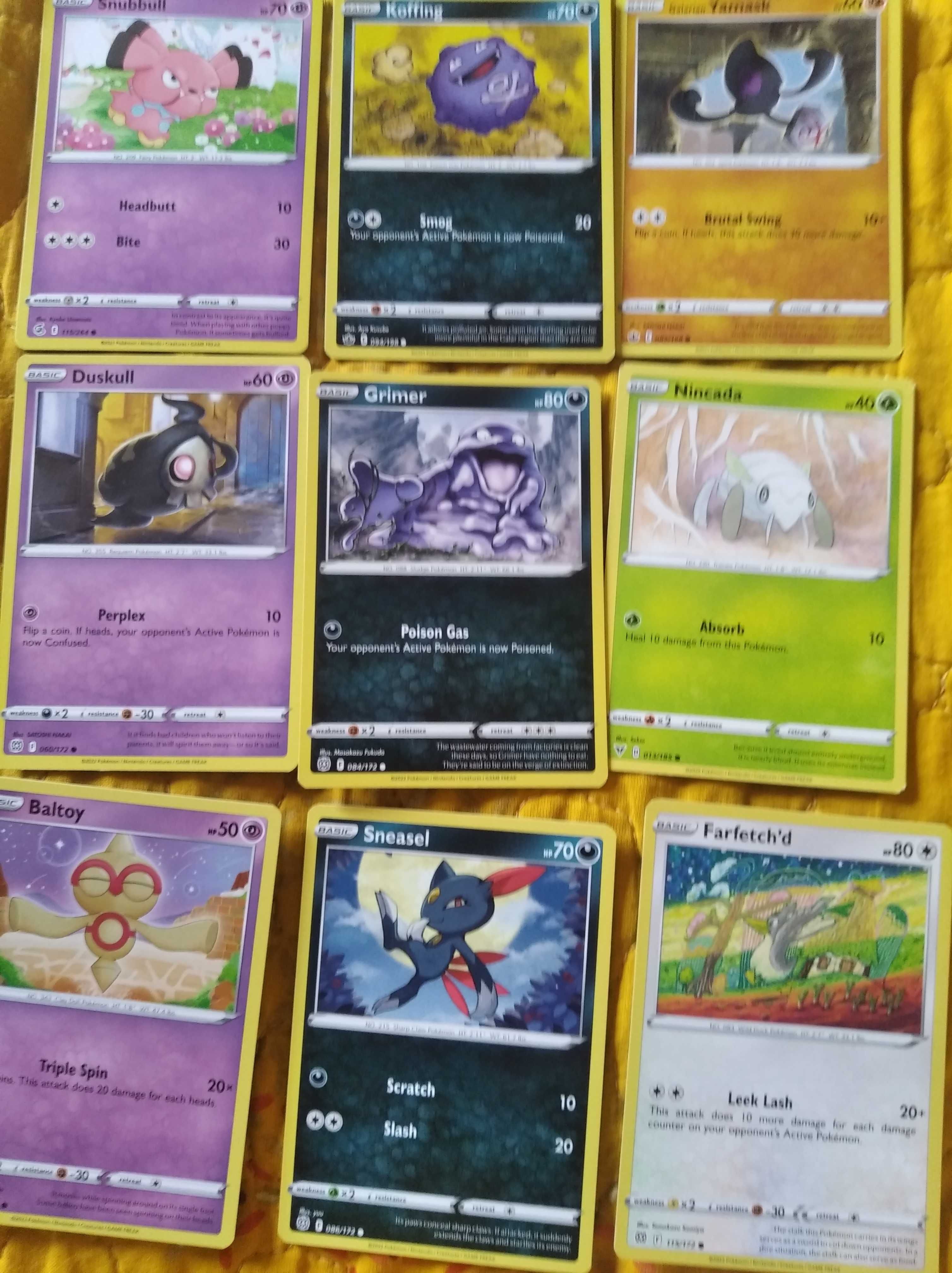 Cartas Pokemon variadas
