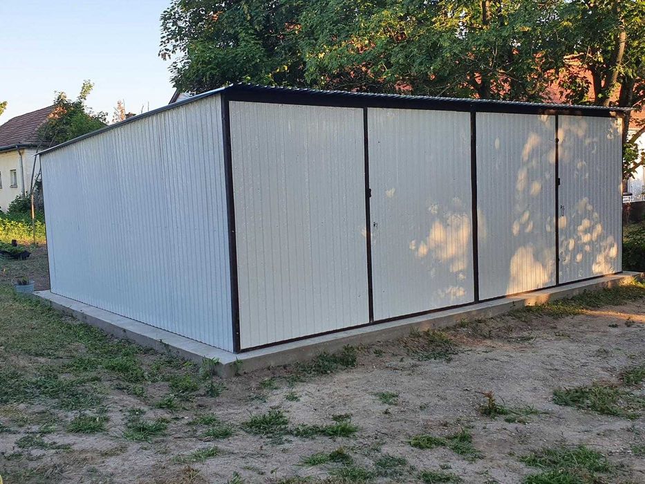 Garaż blaszany 6x5 RAL