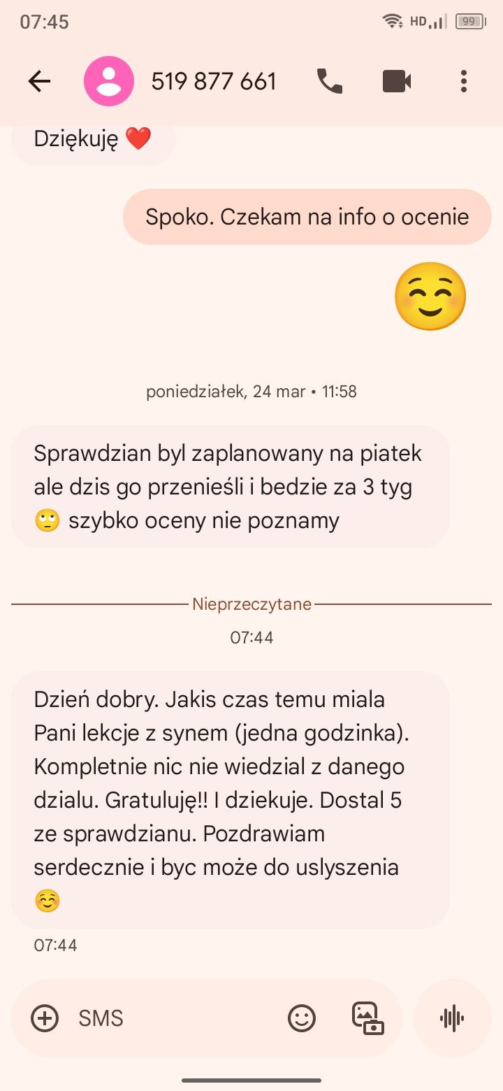 Korepetycje chemia ONLINE z nauczycielką