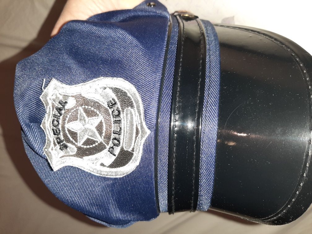 czapka policjantki,-ta, przebieranki, dorosły