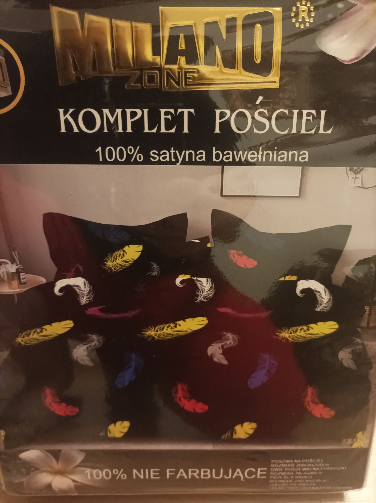 Pościel 200x220 satyna bawełna