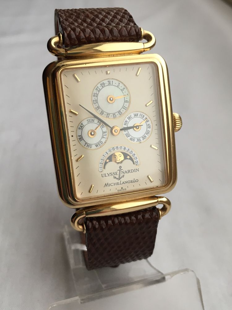 Zegarek Ulysse Nardin Michael Angelo  18k złoto Piękny !!!