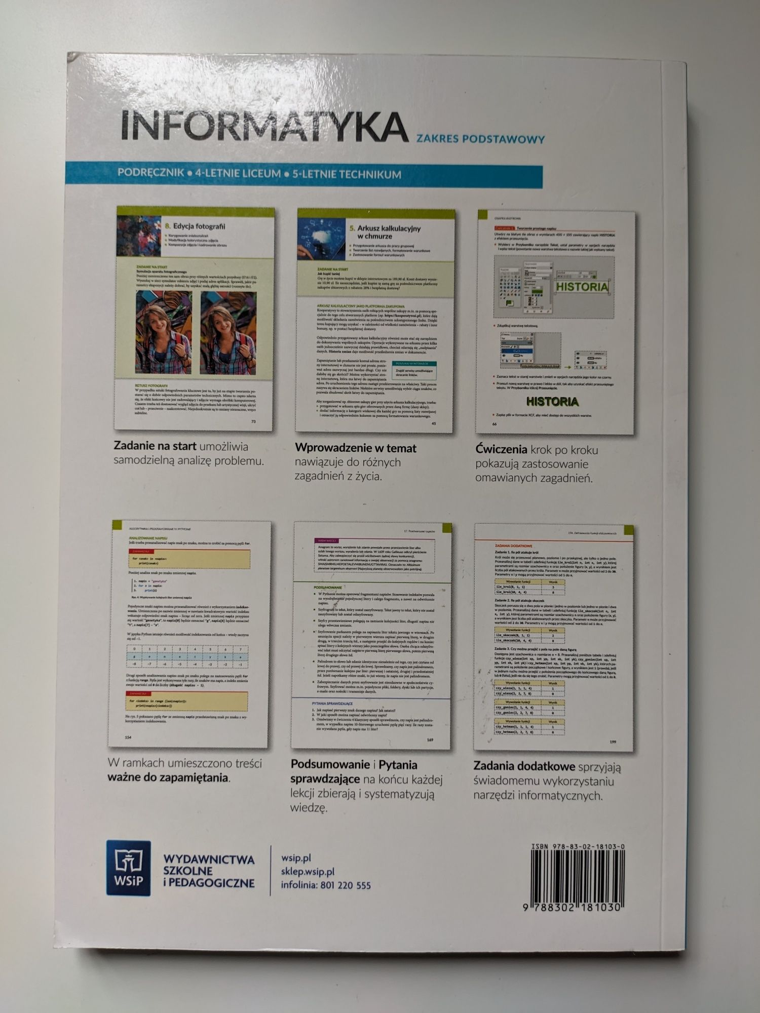 Podręcznik WSiP informatyka 1 zakres rozszerzony