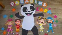 Panda gigante adesivo quarto festa